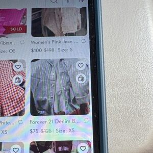 Forever 21 Light Blue Denim Shirt